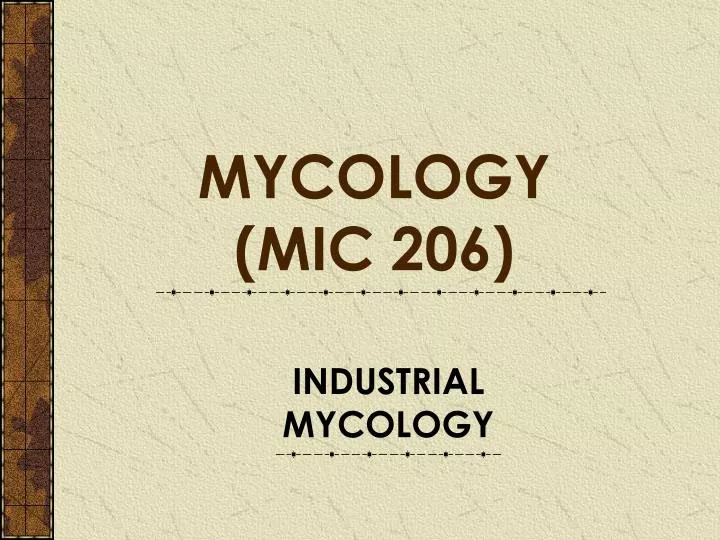 industrial mycology