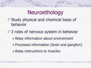 Neuroethology