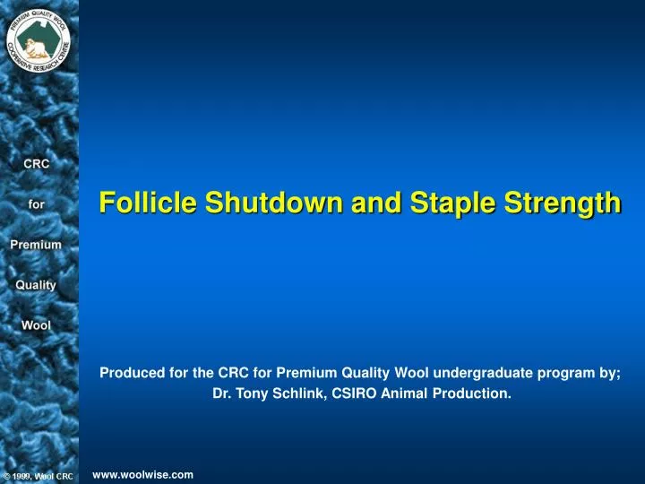 follicle shutdown and staple strength