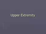 Upper Extremity - slide 1
