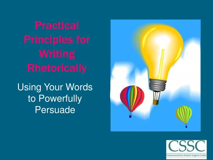 practical principles for writing rhetorically