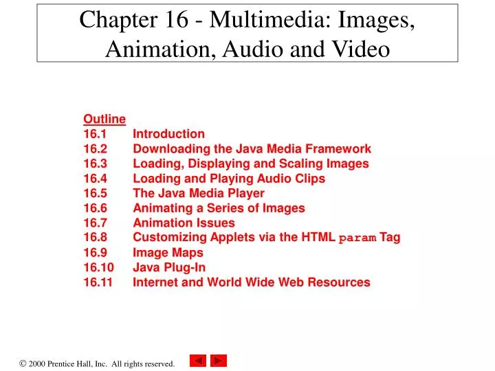 chapter 16 multimedia images animation audio and video