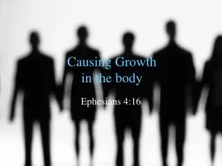 Causing Growth in the body