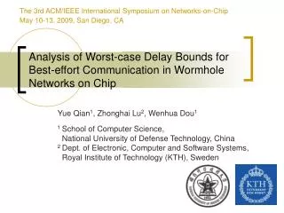 Analysis of Worst-case Delay Bounds for Best-effort Communication in Wormhole Networks on Chip