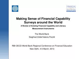 Making Sense of Financial Capability Surveys around the World A Review of Existing Financial Capability and Literacy Me