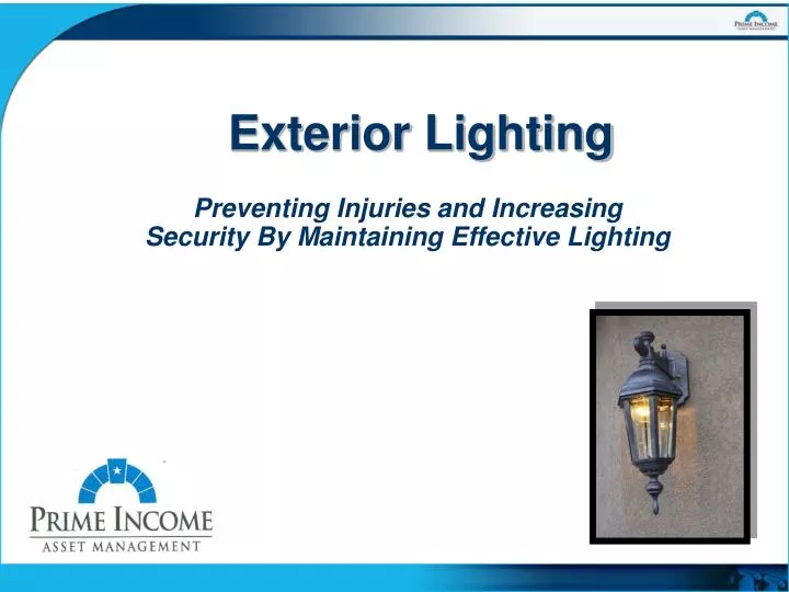 exterior lighting