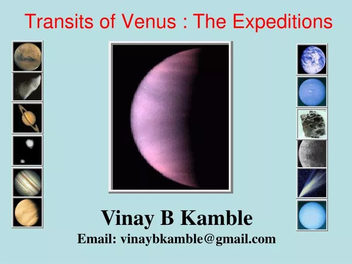 transits of venus the expeditions