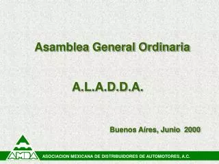 asamblea general ordinaria