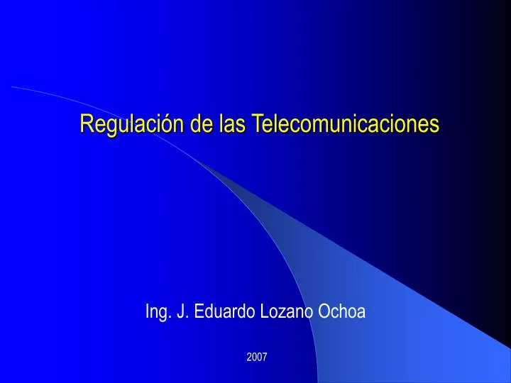 regulaci n de las telecomunicaciones