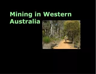 Mining in Western Australia