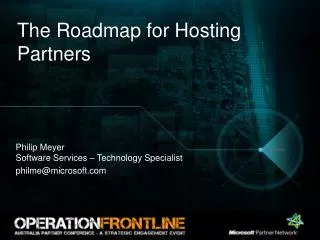 The Roadmap for Hosting Partners