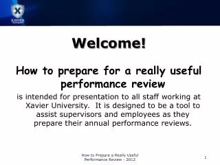Welcome! How to prepare for a really useful performance review