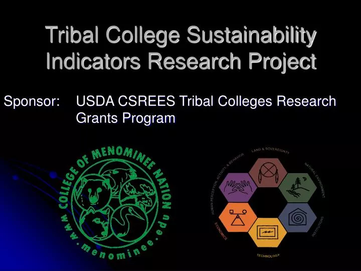 tribal college sustainability indicators research project