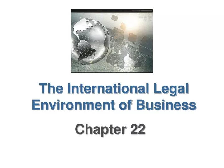 the international legal environment of business