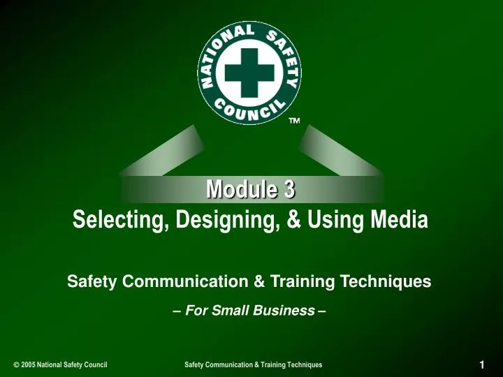 module 3 selecting designing using media