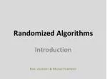 Randomized Algorithms - slide 1