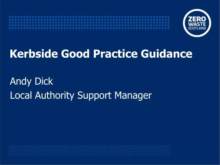 kerbside good practice guidance