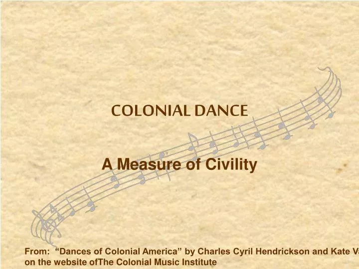 colonial dance