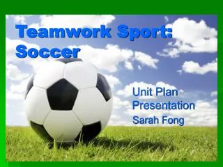 Teamwork Sport: Soccer