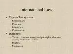 International Law - slide 1