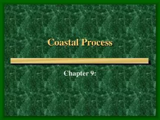 Coastal Process