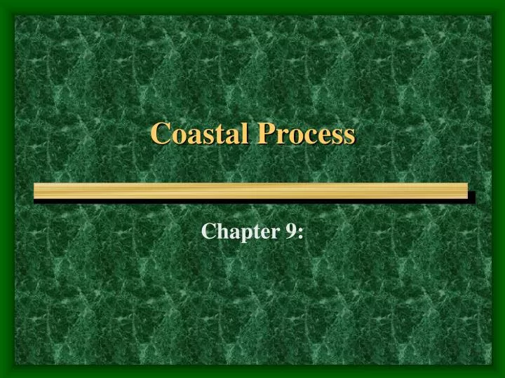 coastal process
