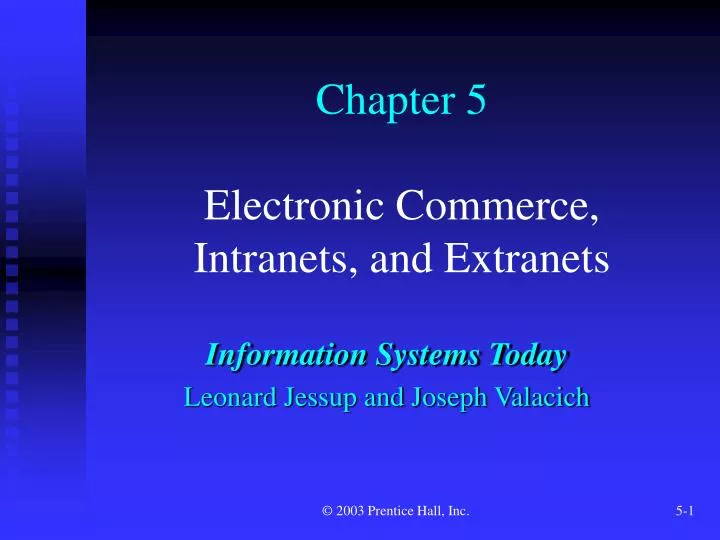 chapter 5 electronic commerce intranets and extranets