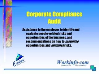 Corporate Compliance Audit
