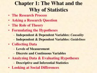 Chapter 1: The What and the Why of Statistics