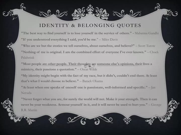 identity belonging quotes