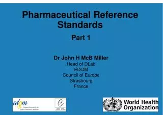 Pharmaceutical Reference Standards
