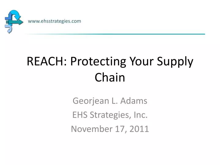 reach protecting your supply chain