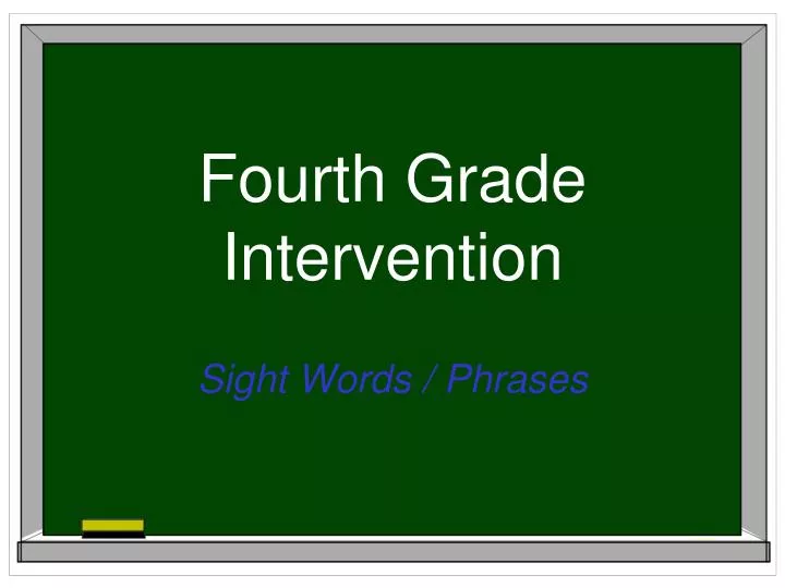 fourth grade intervention