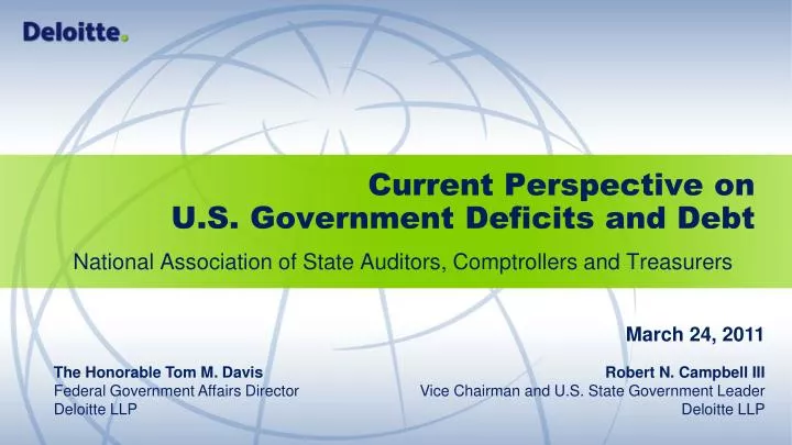 current perspective on u s government deficits and debt