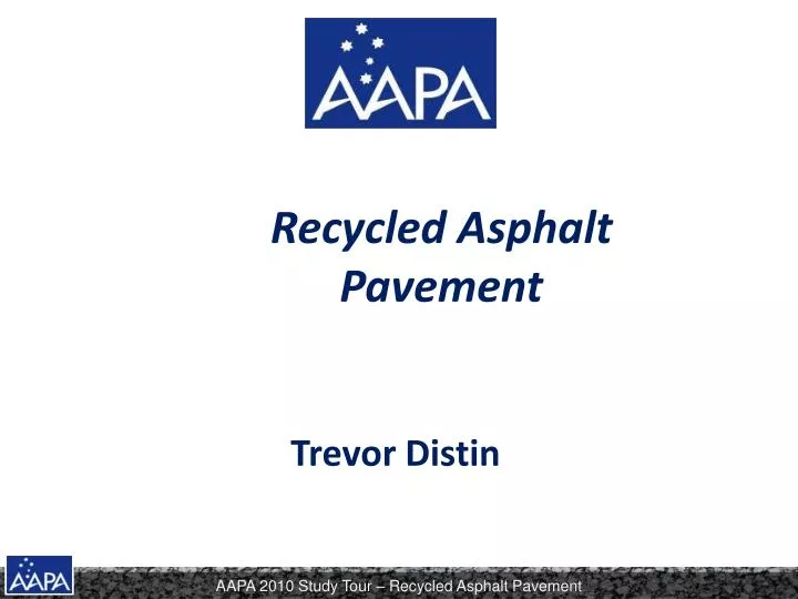 recycled asphalt pavement