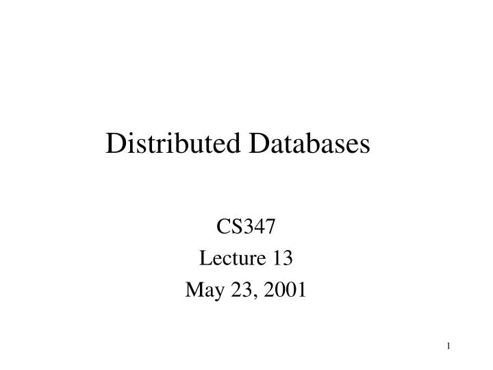 distributed databases