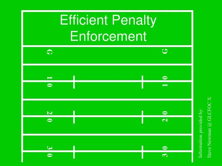 efficient penalty enforcement