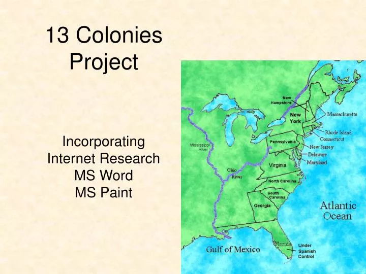 13 colonies project