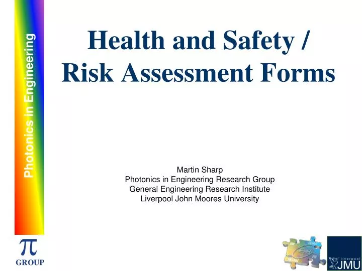 health and safety risk assessment forms
