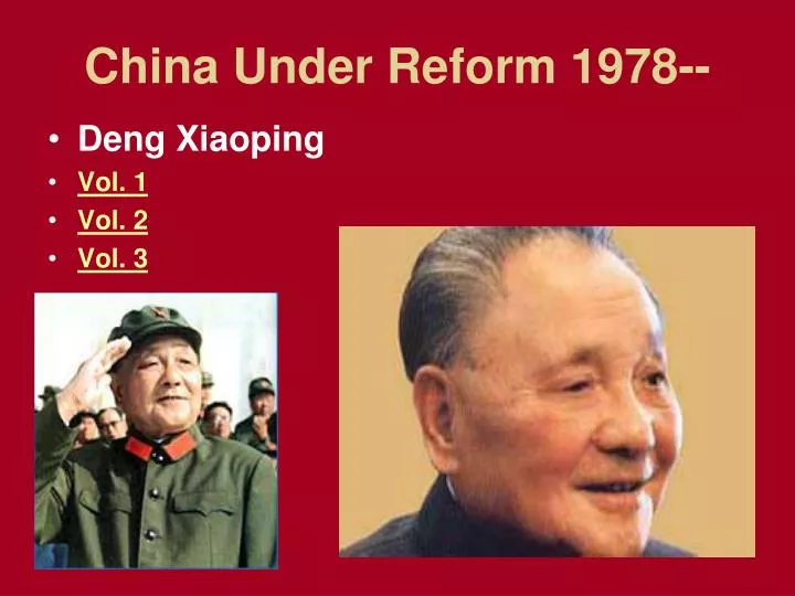 china under reform 1978