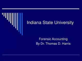 indiana state university