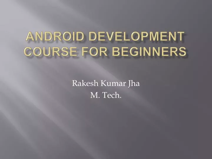 android development course for beginners