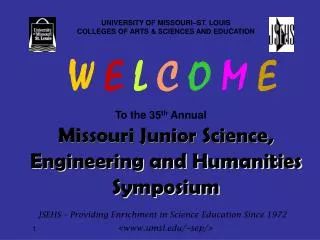 Missouri Junior Science, Engineering and Humanities Symposium