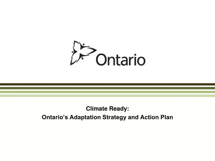 climate ready ontario s adaptation strategy and action plan