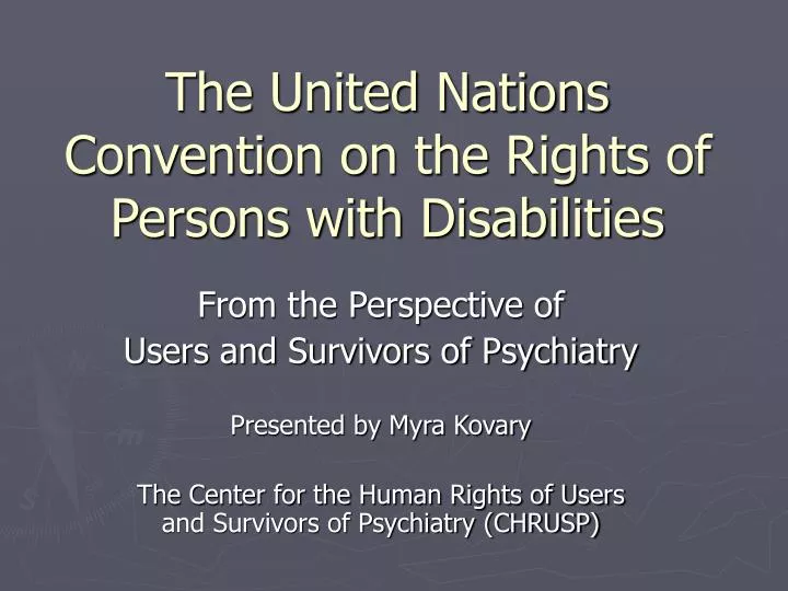 the united nations convention on the rights of persons with disabilities