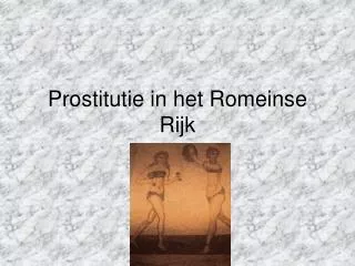 Prostitutie in het Romeinse Rijk