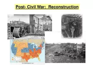 Post- Civil War: Reconstruction