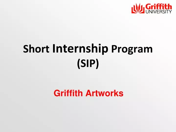 short internship program sip