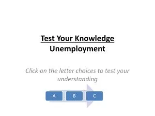 Test Your Knowledge Unemployment
