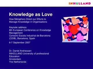 Knowledge as Love